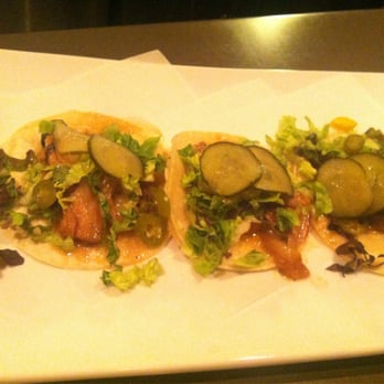 Bar Dojo - Pork belly tacos. I asked for an extra! Best I've ever had! - Asian Fusion Near Me - Edmonds, Washington Bar Dojo - Pork belly tacos. I asked for an extra! Best I've ever had! - Asian Fusion Near Me - Edmonds, Washington
