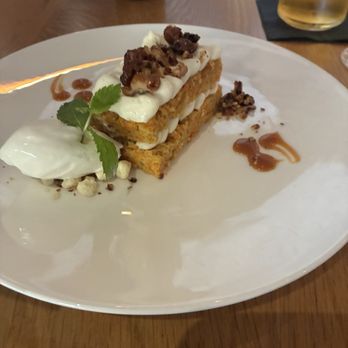 Ox+Anchor - Homemade carrot cake with Creme freche ice cream - Steakhouses Near Me - San Luis Obispo, California Ox+Anchor - Homemade carrot cake with Creme freche ice cream - Steakhouses Near Me - San Luis Obispo, California