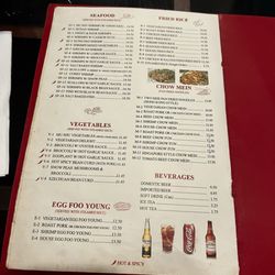 Pearl House - 9/2026 menu