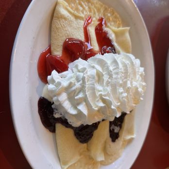 Victoria's Cafe - 2 Crepes half blueberries and half strawberries - Breakfast & Brunch Near Me - Vancouver, Washington Victoria's Cafe - 2 Crepes half blueberries and half strawberries - Breakfast & Brunch Near Me - Vancouver, Washington