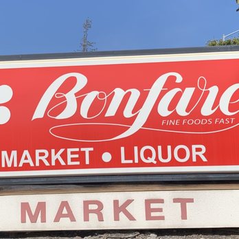Bonfare Market - a sign for bonfare market liquor - Grocery Near Me - Milpitas, California Bonfare Market - a sign for bonfare market liquor - Grocery Near Me - Milpitas, California