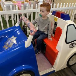 Corky's Cuts 4 Kids - When you're done getting your cut you get a token for a free ride
