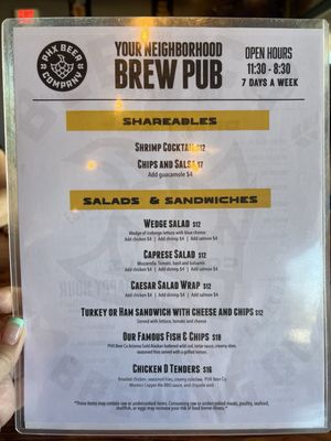 Menu photo 1 PHX Beer Scottsdale, AZ Menu photo 1 PHX Beer Scottsdale, AZ