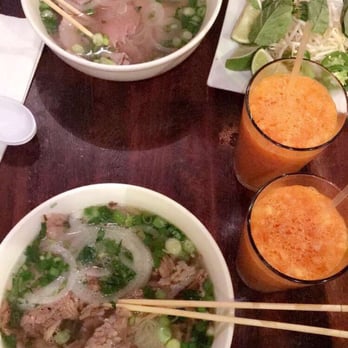 Saigon Shack - Brisket pho and classic beef pho with Thai iced tea - Vietnamese Near Me - New York, New York