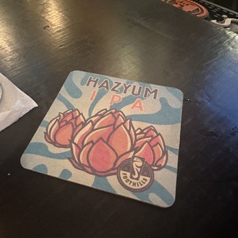 Recreation Billards - a close up of a coaster with a sticker on it - Pool Halls Near Me - Winston Salem, North Carolina
