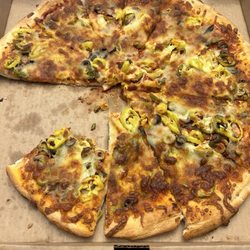 Angela-Mia Pizza - Overcooked, no extra cheese.  Disappointed