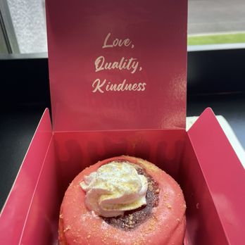 Painted Dough - Strawberry Cheesecake fancy doughnut - Donuts Near Me - Chino, California