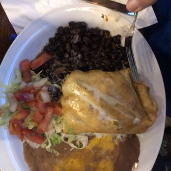 Elsas Corner - Beef chimichanga with lots of beans - Bars Near Me - Dayton, Ohio