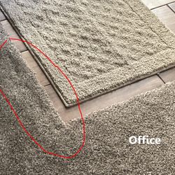 Carpet Mill Outlet Stores - Littleton - What the hell is this? Staple the carpet to the floor?