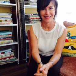Sofa Stop Owner, Ellie, at her South Redondo Showroom.