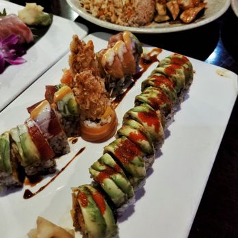 Akaya Grill & Sushi - Akaya roll. Dragon roll. Steak and chicken hibachi. - Japanese Near Me - Orange Park, Florida