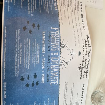 Fishing With Dynamite - Menu (November 2021) - Seafood Near Me - Manhattan Beach, California