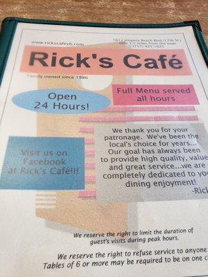 Menu photo 4 Rick's Cafe Virginia Beach, VA Menu photo 4 Rick's Cafe Virginia Beach, VA