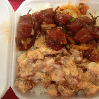 Ono Seafood - Super Bowl with spicy and shoyu ahi - Seafood Near Me - Honolulu, Hawaii Ono Seafood - Super Bowl with spicy and shoyu ahi - Seafood Near Me - Honolulu, Hawaii