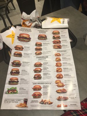 Menu photo 4 Carl's Jr Docklands, VIC