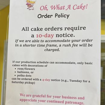 Oh, What A Cake! - 5.24.25 - Bakeries Near Me - Columbia, Maryland