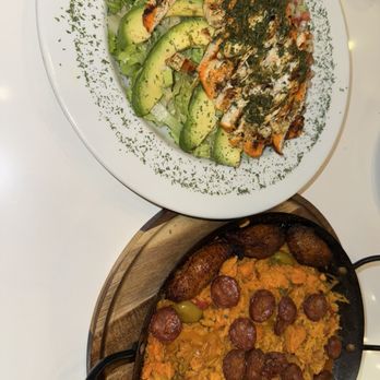 Viva Empanadas - Avocado salad with chicken and paella - Latin American Near Me - Albany, New York