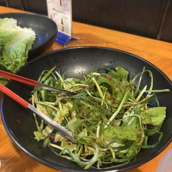 Brother's BBQ - Green onion salad - Korean Near Me - San Leandro, California
