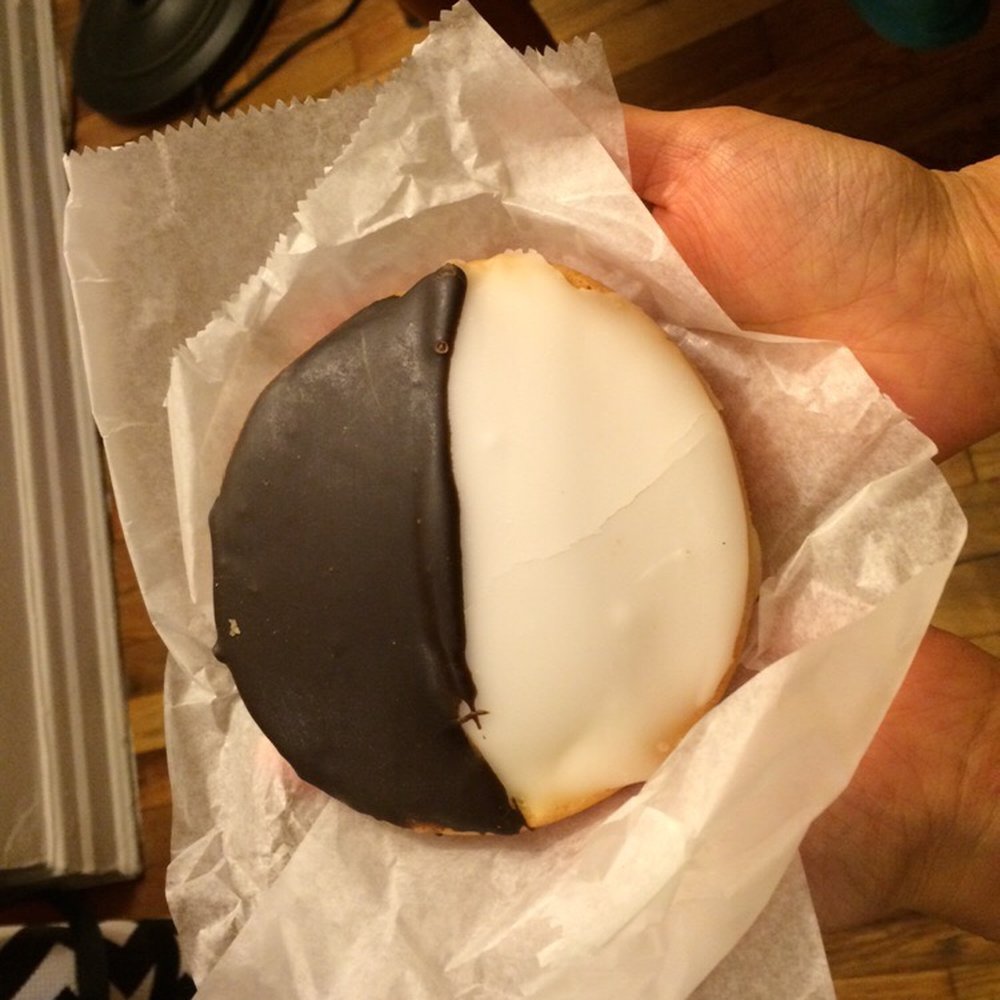 Orwashers - This black & white cookie was enormous. I got it with the intention of splitting it 4 ways, but 2 people never got to try it. ;) - Bakeries Near Me - New York, New York Orwashers - This black & white cookie was enormous. I got it with the intention of splitting it 4 ways, but 2 people never got to try it. ;) - Bakeries Near Me - New York, New York