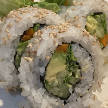 Ginza Sushi - Veggie roll, tiny bit of veggies, surrounded by too much rice. - Sushi Bars Near Me - Tucson, Arizona