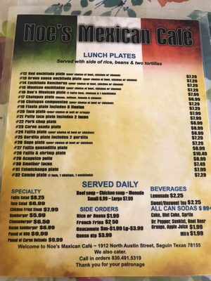 Menu photo 7 Noe's Tacos Seguin, TX Menu photo 7 Noe's Tacos Seguin, TX