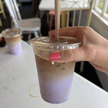 Watercolor Cafe - Iced lilac latte - Coffee & Tea Near Me - Mackinac Island, Michigan Watercolor Cafe - Iced lilac latte - Coffee & Tea Near Me - Mackinac Island, Michigan