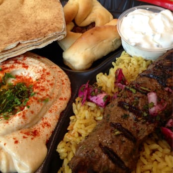 Kabob It - Kafta dinner (lunch, actually).  Looks better that it tastes, but it doesn't taste bad. - Diners Near Me - Toledo, Ohio