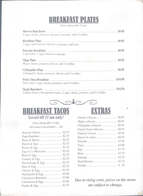 Menu photo 4 Matas Cafe Floresville, TX