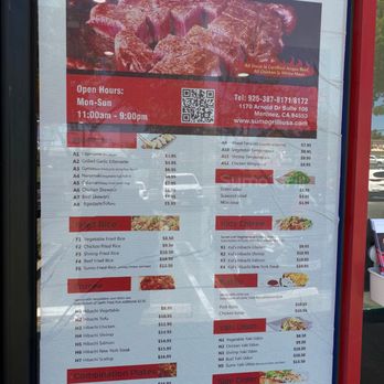 Sumo Grill - Menu - Teppanyaki Near Me - Martinez, California