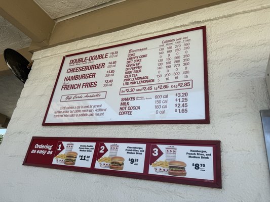 Menu photo 2 In-N-Out Burger Northridge, CA Menu photo 2 In-N-Out Burger Northridge, CA