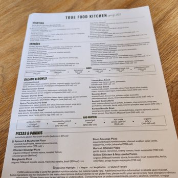 True Food Kitchen - Menu - New American Near Me - Columbus, Ohio True Food Kitchen - Menu - New American Near Me - Columbus, Ohio
