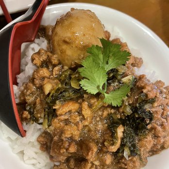 Taiwan Cafe - Minced pork rice : traditional and classic. Rice not as soft as it should be. Still a good one. - Chinese Near Me - Milpitas, California