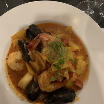 David's Bistro - Seafood Bouillabaisse was not on the menu but they made this for me ... was winderful - French Near Me - London, Ontario