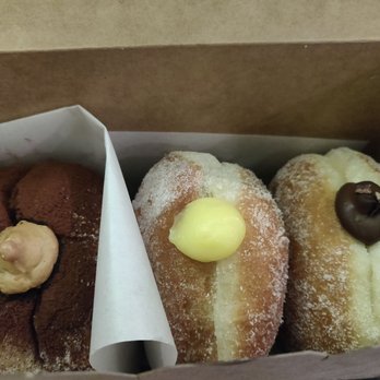 Mello - Tiramisu, lemon, dark chocolate filling - Donuts Near Me - Vancouver, British Columbia