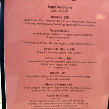 Lara’s Fine Dining - Menu - Italian Near Me - Richmond, California