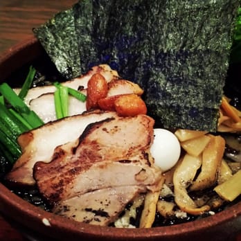 Ramen Dojo - Garlic pork ramen with seaweed, bamboo shoots, etc - Ramen Near Me - San Mateo, California Ramen Dojo - Garlic pork ramen with seaweed, bamboo shoots, etc - Ramen Near Me - San Mateo, California