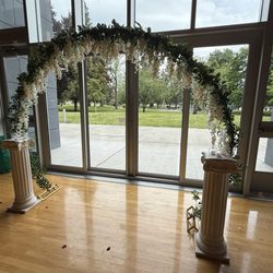 Auburn Community & Event Center - Wedding back drop looking out.