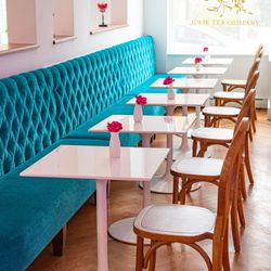 Jolie Tea Company - Our cafe side seating is perfect for a sunny morning of catching up with a friend or catching up on work!