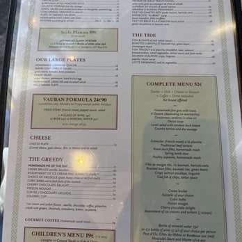 Le Vauban - Food menu - French Near Me - Paris 07, 75