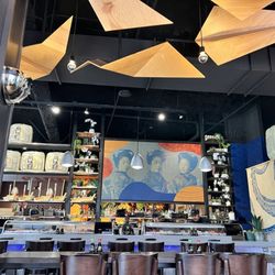 Blue Sushi Sake Grill - Cool ceiling and bar area