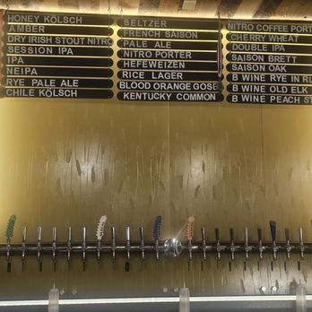 Bent Barley Brewing - 24 Amazing taps such an assortment of their beers on tap currently from light to Barrel Aged. - Breweries Near Me - Centennial, Colorado