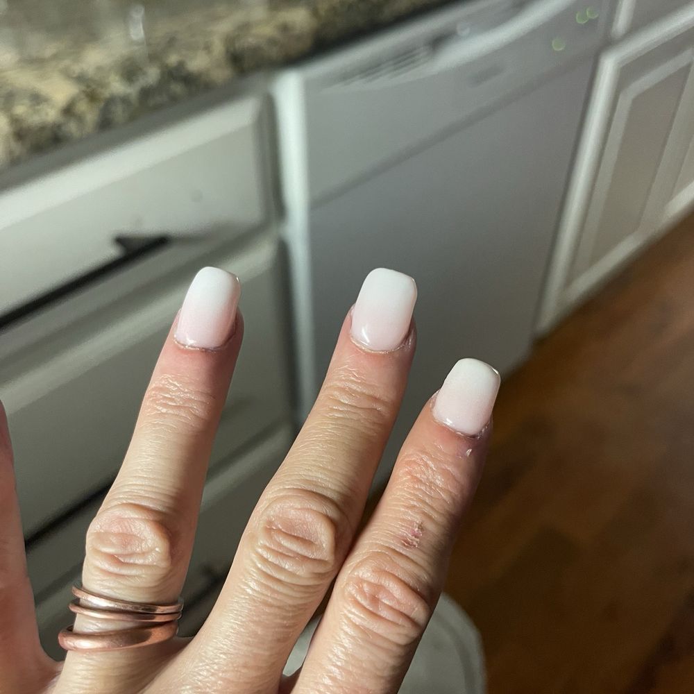 Tony's Nails - Horrible manicure, too thick, uneven, whiting and damage to skin, left over gel on skin, bumps on nails, wrong color (not orange) - Nail Salons Near Me - Salem, Virginia