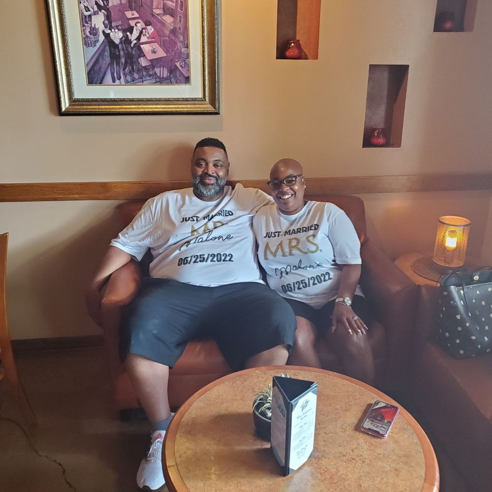 Full Moon Saloon - Wife and I chilling in the lounge area. - Sports Bars Near Me - Sedona, Arizona