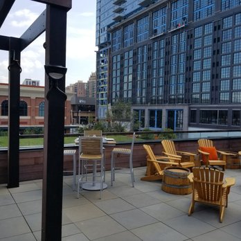 Pinstripes - The outdoor terrace - Bowling Near Me - North Bethesda, Maryland