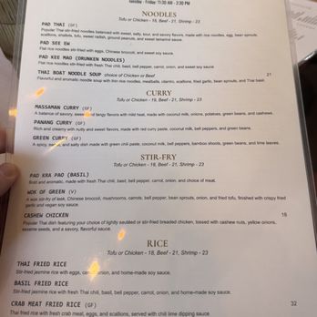 Pru Thai Kitchen - Lunch Menu - Noodles Near Me - Alpharetta, Georgia Pru Thai Kitchen - Lunch Menu - Noodles Near Me - Alpharetta, Georgia