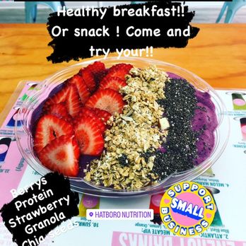 Hatboro Nutrition - Açaí bowl: protein, vitamins and mineral all together - Juice Bars & Smoothies Near Me - Hatboro, Pennsylvania Hatboro Nutrition - Açaí bowl: protein, vitamins and mineral all together - Juice Bars & Smoothies Near Me - Hatboro, Pennsylvania
