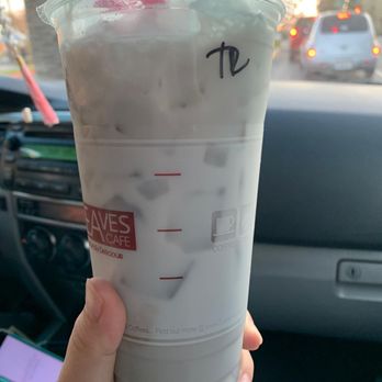 7 Leaves Cafe - Drink isn't filled all the way AND look at that ice amount - Coffee & Tea Near Me - Riverside, California