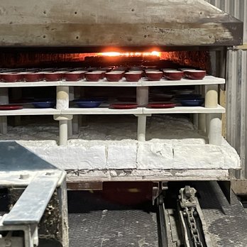HF Coors, Dinnerware - Made in USA - Firing some pieces in the huge kiln - Tableware Near Me - Tucson, Arizona