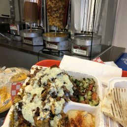Half lamb half chicken platter Half lamb half chicken platter