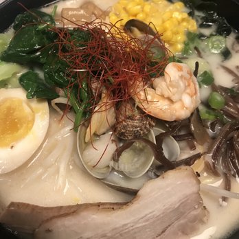 Ramen Seas - Deluxe ramen with tonkatsu, make sure to get the garlic press! - Ramen Near Me - Sunnyvale, California